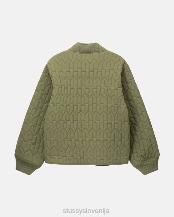 STUSSY 8XB0359 olivno vrhnja oblačila uniseks s prešita podloga jakna