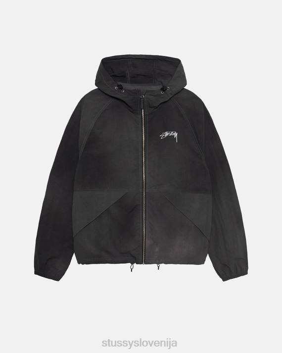 STUSSY 8XB0365 Črna vrhnja oblačila uniseks plažna školjka za barvanje valov